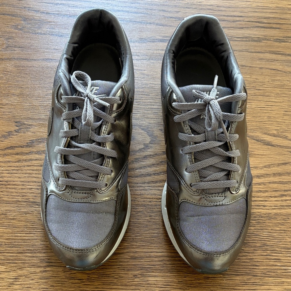 Nike Air Women’s Metallic Gray Sneakers